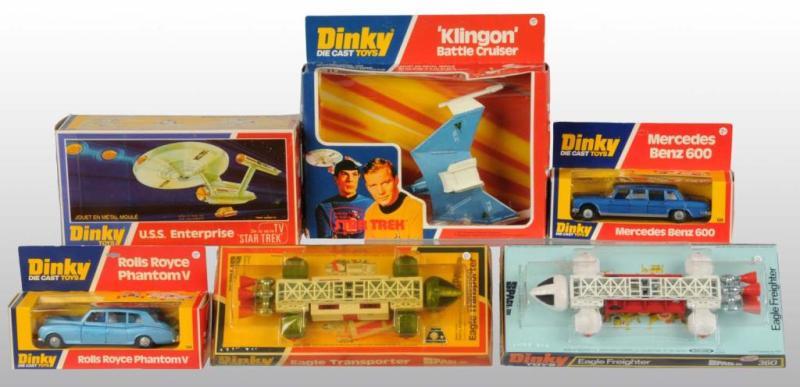 Appraisal: Lot of Dinky Die-Cast Space Automotive Toys Description Circa s