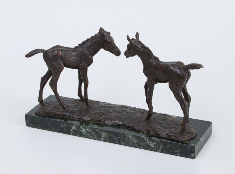 Appraisal: MARILYN NEWMARK - ENCOUNTER Bronze inscribed 'M Newmark' and dated