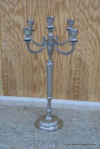 Appraisal: Vintage '' Silverplate Freestanding CandelabraThis is a very nice vintage