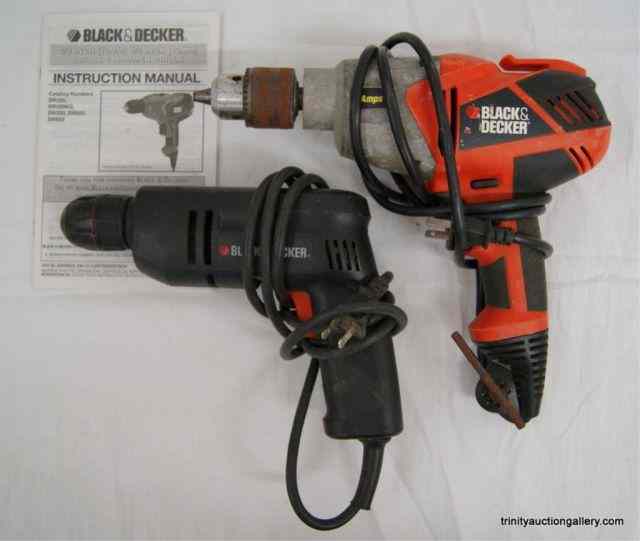 Appraisal: Black Decker Electric Power DrillsFrom the estate is a pair