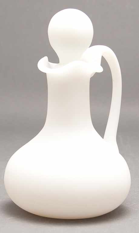 Appraisal: American satin glass cruet probably Mt Washington second half- th