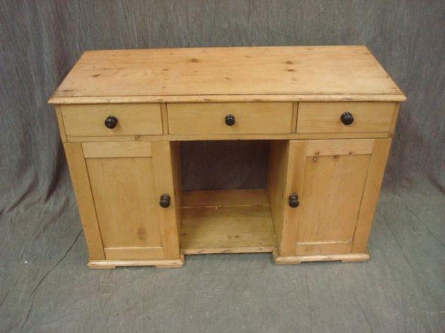 Appraisal: Pine Kneehole Drawer over Door Desk From a Rye home