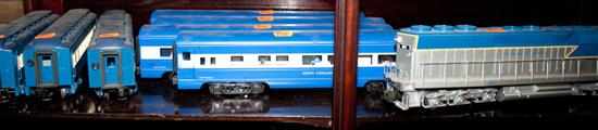 Appraisal: Williams Delaware Hudson diesel locomotive and seven passenger cars Estimate