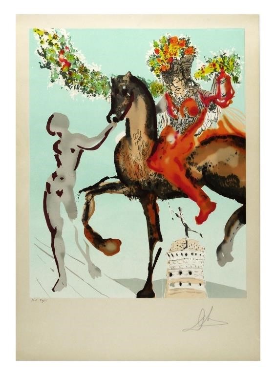 Appraisal: SALVADOR DALI NEW JERUSALEM HARBINGEROriginal hand-signed and numbered H C