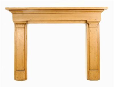 Appraisal: A pine fire surround in cm h in cm d