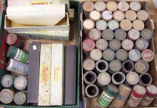 Appraisal: A large collection of phonograph cylinders and pianola rolls various