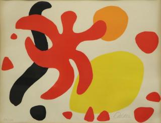 Appraisal: Pencil signed lower right and numbered lower left Alexander Calder