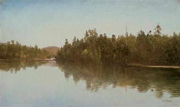 Appraisal: HOMER DODGE MARTIN American - Saranac Lake oil on canvas