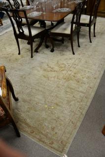 Appraisal: Oushak Oriental room size carpet needs cleaning ' x '