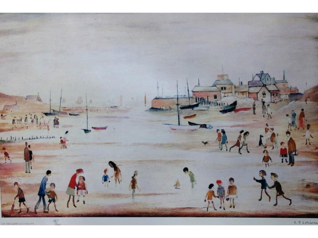 Appraisal: LAURENCE STEPHEN LOWRY - ARTIST SIGNED LIMITED EDITION COLOUR PRINT'On