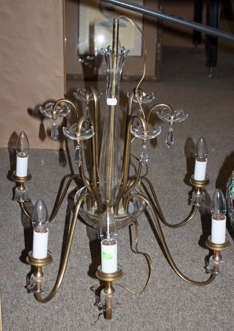 Appraisal: a Waterford chandelier with prisms