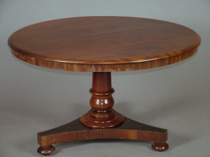 Appraisal: A Victorian mahogany breakfast table the circular top with tilt-top