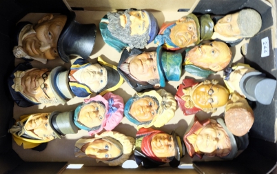 Appraisal: A collection of Bossons plaster Charles Dickens theme heads