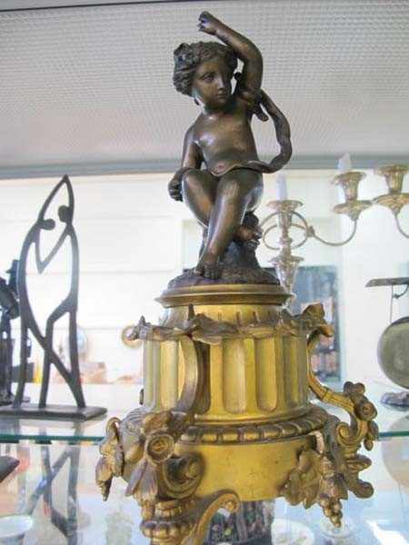 Appraisal: PAIR OF TH CENTURY FRENCH GILT SPELTER AND GILT BRASS