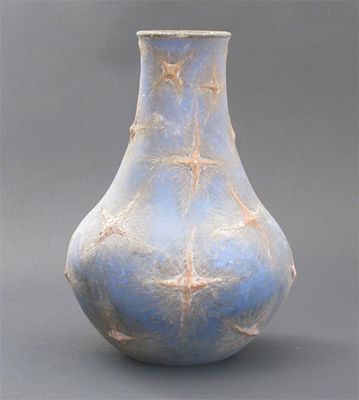 Appraisal: A Martin Brothers stoneware vase incised and applied with star