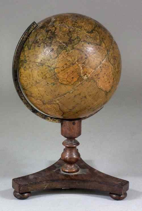 Appraisal: A th Century Newton's ''New Terrestrial Globe'' on rosewood base