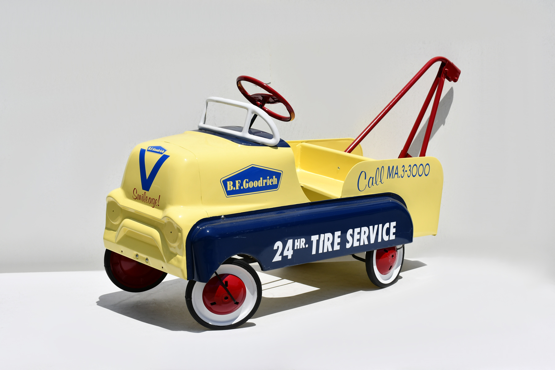 Appraisal: B F GOODRICH HR TIRE SERVICE WAGON PEDAL CAR Yellow