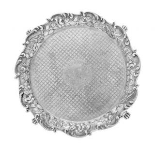 Appraisal: An American Silver Salver S Kirk Son Baltimore MD the