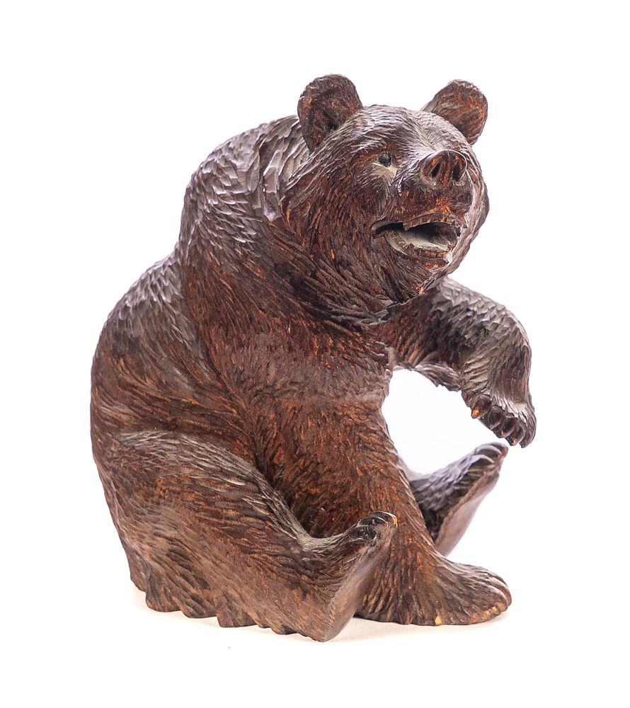 Appraisal: Black Forest Intricately Carved Bear Sculpture Black Forest Intricately Carved