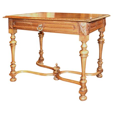 Appraisal: Regence Style Carved Fruitwood Side Table Estimate -