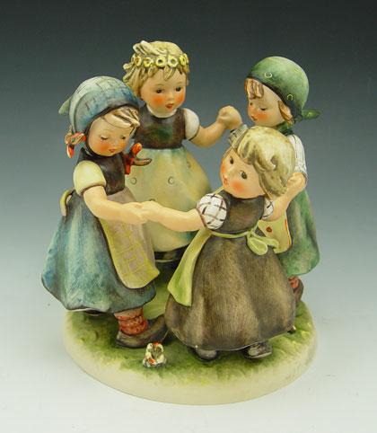 Appraisal: HUMMEL FIGURAL GROUP RING AROUND THE ROSIE Four figure group