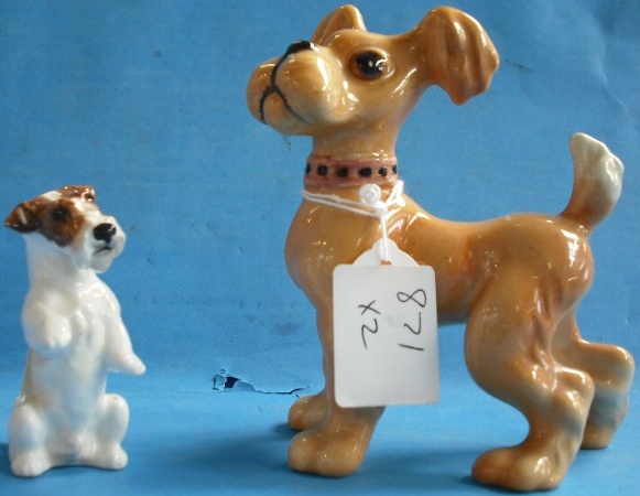 Appraisal: Beswick Dog with Collar and Royal Doulton Seated Terrier K