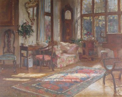 Appraisal: Gaynor Elizabeth Bury b October Sunshine - Interior of The