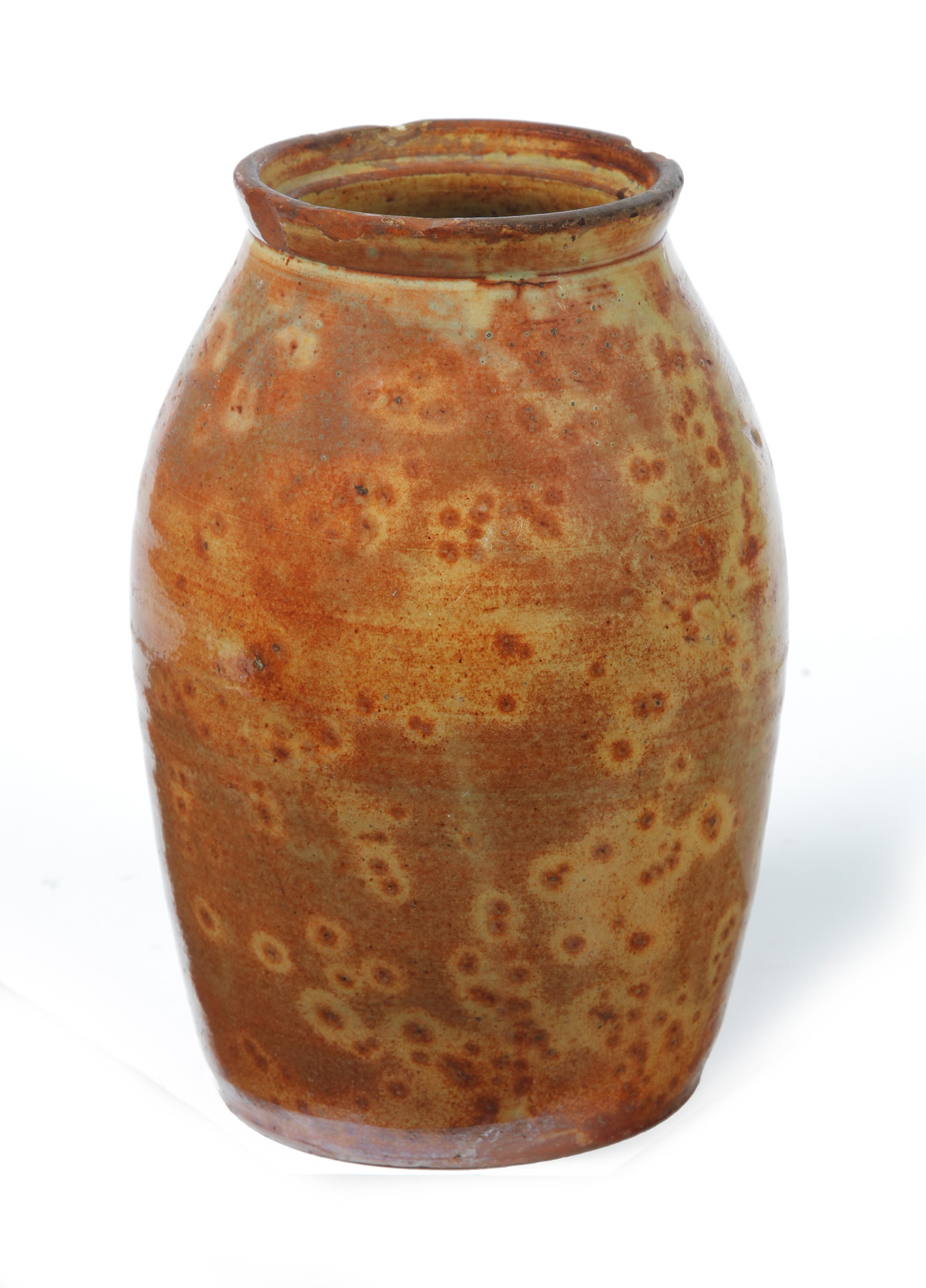 Appraisal: REDWARE CROCK Attributed to Galena Illinois nd half- th century