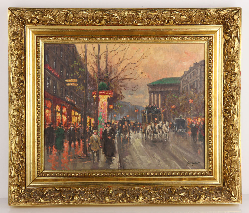 Appraisal: - Boyer Paris Street Scene O C Andre Boyer French