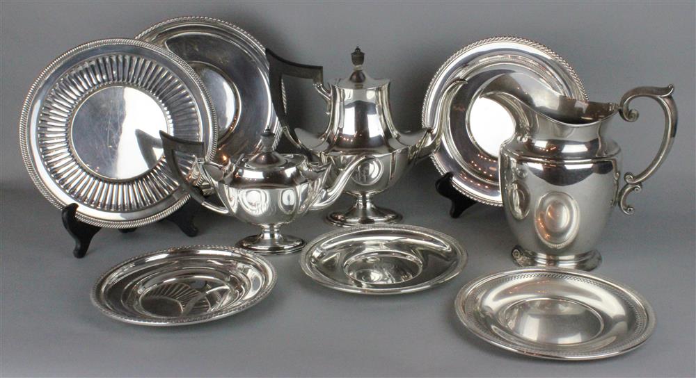 Appraisal: FIVE GORHAM SILVER TABLEWARES including a coffee pot shape no