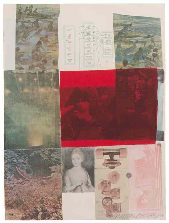 Appraisal: Robert Rauschenberg American - From the Seat of Authority mixed