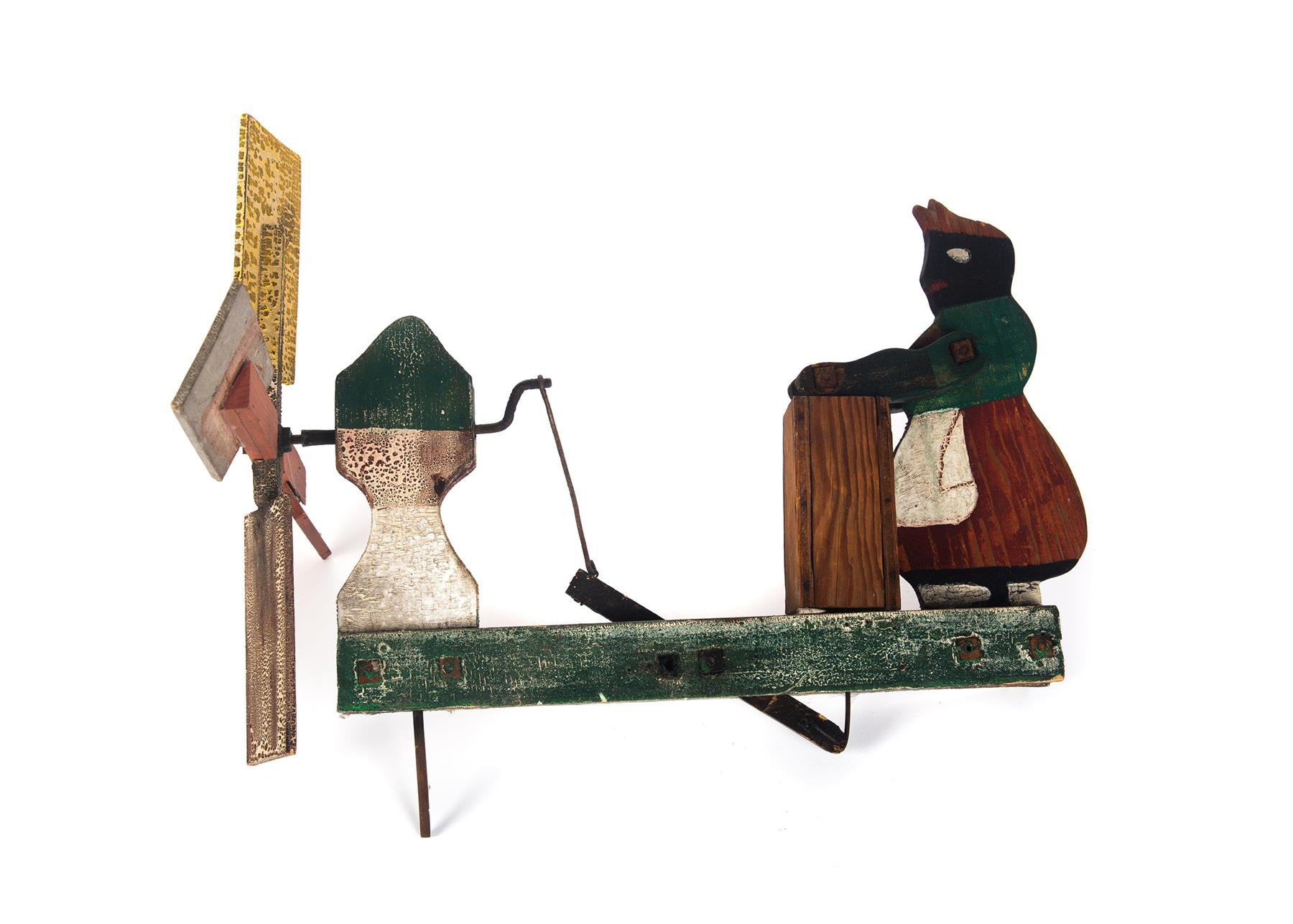 Appraisal: AMERICAN FOLK ART WHIRLIGIG Early th century African American woman