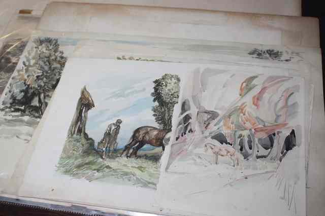 Appraisal: Anton Lock - 'A Somerset Pastoral' signed and also inscribed