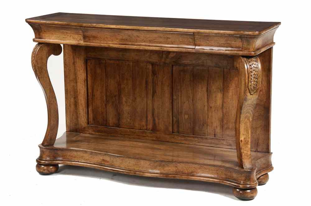 Appraisal: CONTEMPORARY HALL CONSOLE TABLE - French Country Style Console Table