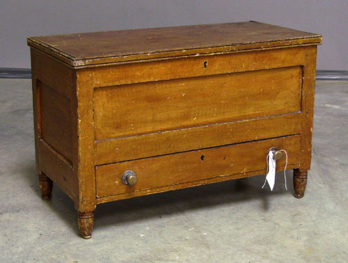 Appraisal: Pennsylvania child's painted blanket chest th c h x d