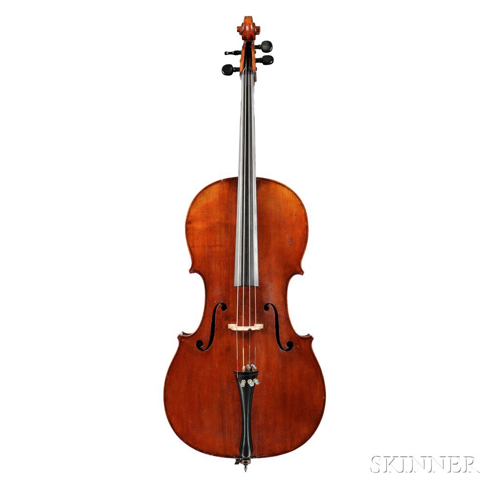 Appraisal: Modern French Violoncello Mirecourt labeled NICOLAS VUILLAUME length of two-piece