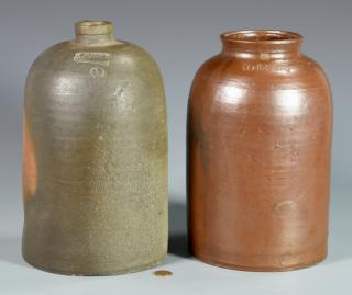 Appraisal: pcs SW Virginia Stoneware E W Mort Two pieces Southwest