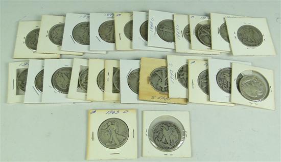 Appraisal: Group of Walking Liberty Halves Dates range - Many with