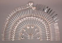 Appraisal: Wallace Grande Baroque Sterling Silver Service For Twelve circa Wallace