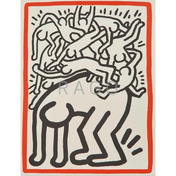 Appraisal: KEITH HARING American - Condition Report