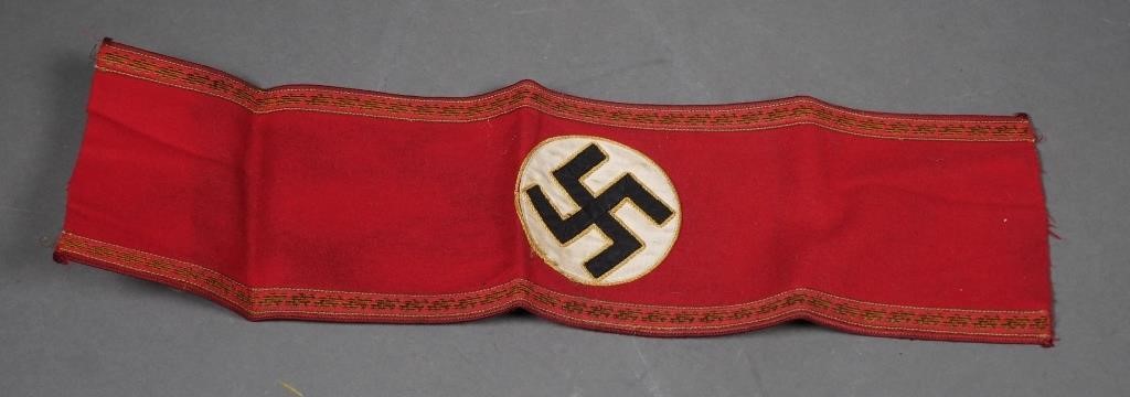 Appraisal: Nazi armband denoting the rank of regional leader or Gauleiter