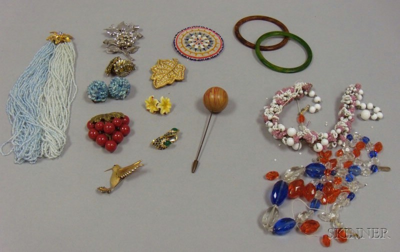 Appraisal: Small Group of Assorted Vintage Costume Jewelry including two Art