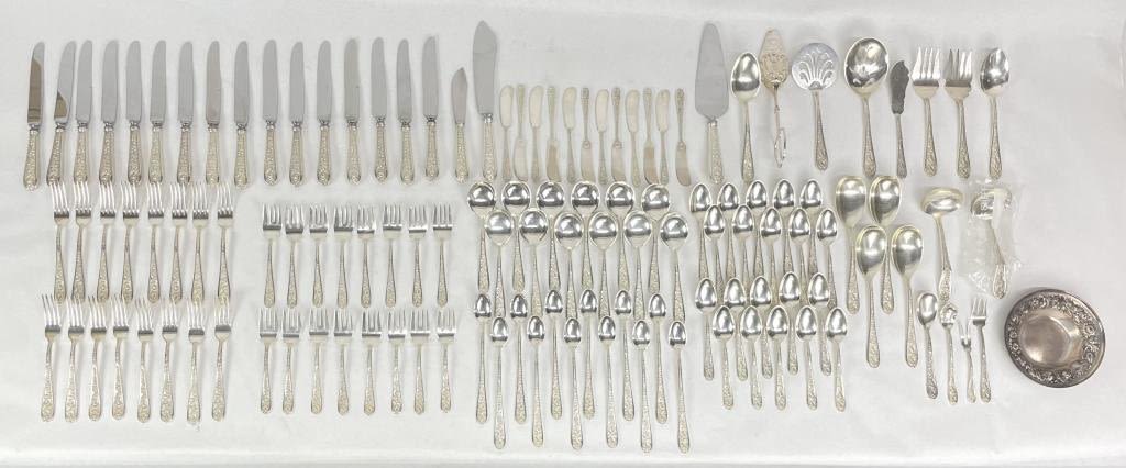 Appraisal: pc Stieff Sterling Silver Flatware Set Dinner Knives Dinner Forks