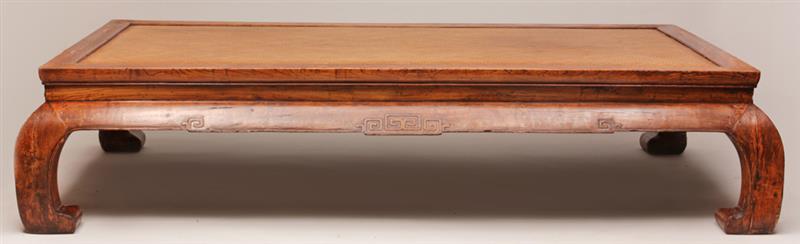 Appraisal: Large Chinese Elm Opium Bed Low Table in the Tang