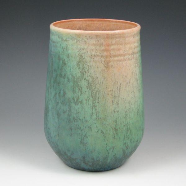 Appraisal: Roseville Earlam - vase with standard matte green blue and