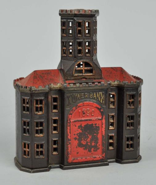 Appraisal: Tower Bank Mechanical Bank All original working condition Repaired base