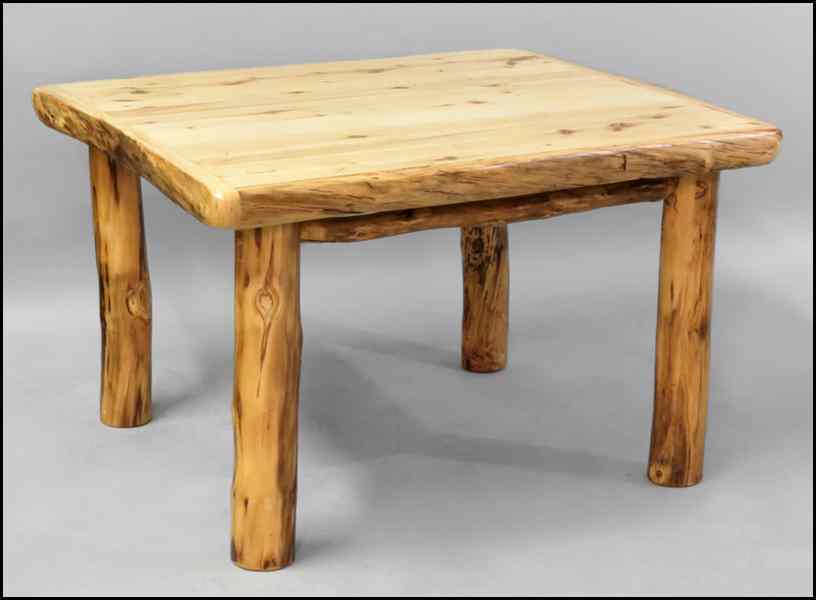 Appraisal: KNOTTY PINE TABLE H '' W '' D '' Condition