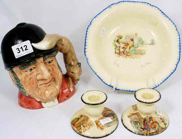 Appraisal: Royal Doulton Large Character Jug Gone Away D Hand Painted