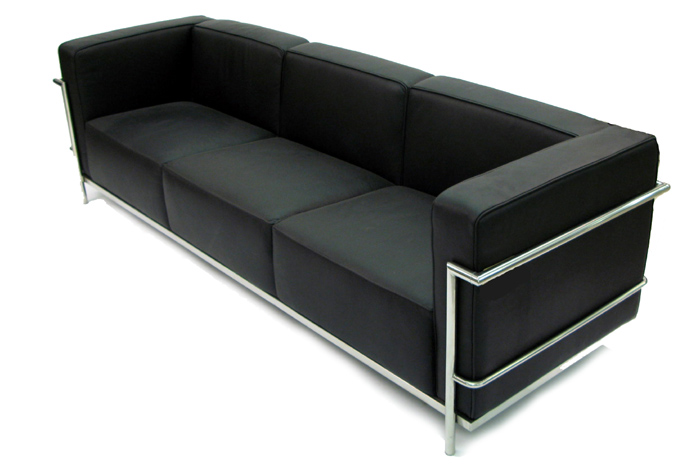 Appraisal: LE CORBUSIER GRANDE SOFA Cassina model LC B designed circa