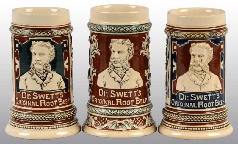 Appraisal: Lot of Dr Swett's Root Beer Mugs Description All have